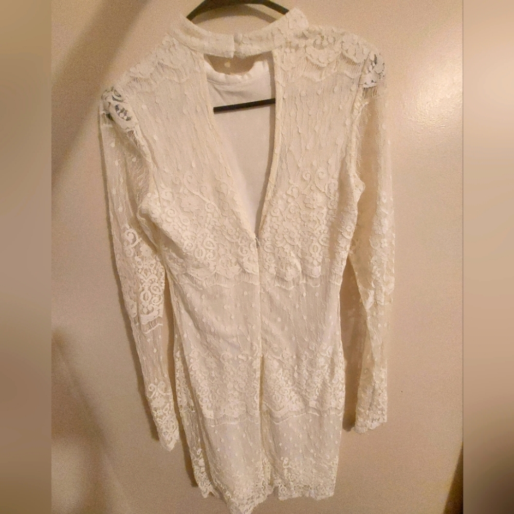White lace dress Size S